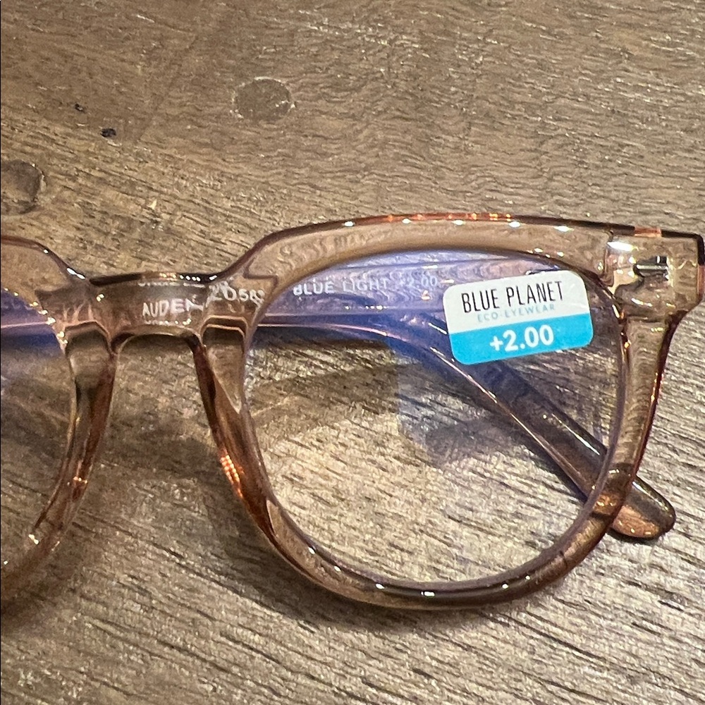 Blue Planet clear brown Glasses 2.00 - Picture 2 of 3